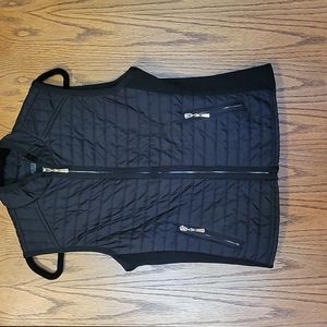 Dressy black lightweight  puffer vest